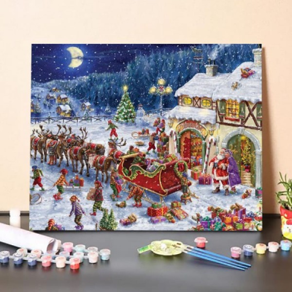 Packing up the Sleigh – Paint By Numbers Kit