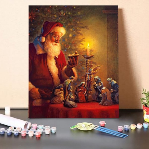 Paint By Numbers Kit-the-spirit-of-christmas-greg-olsen