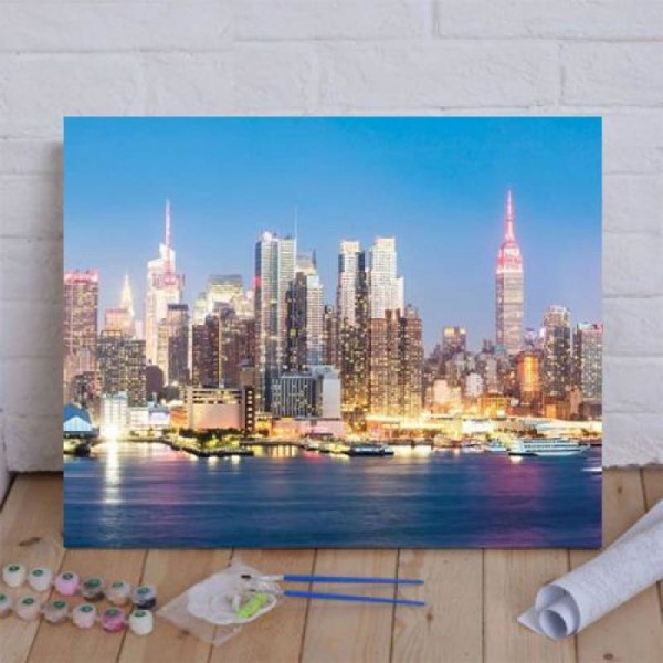 Midtown Manhattan Skyline Paint By Numbers Kit