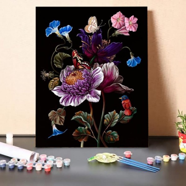 Paint by Numbers Kit-Butterfly On Flower