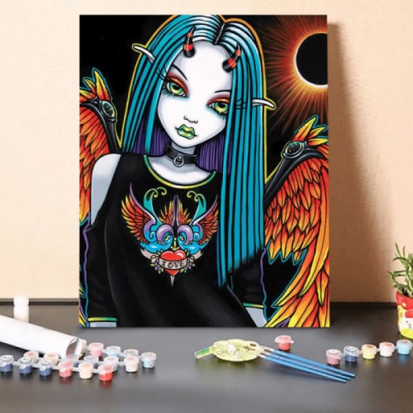 Paint by Numbers Kit-Angel and Demon