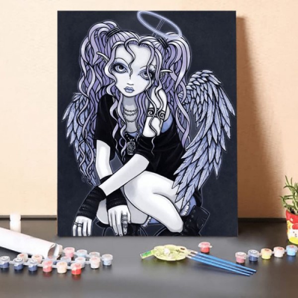 Paint by Numbers Kit-Gothic Angel
