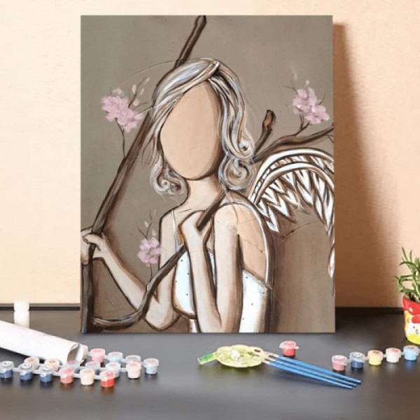 Paint by Numbers Kit-Angel of the forest