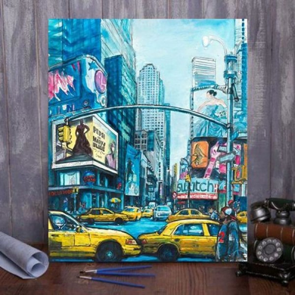 New York on the Broadway Paint By Numbers Kit