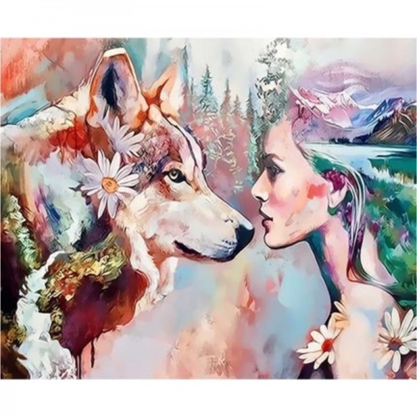 Beauty And Animal Diy Paint By Numbers Kits