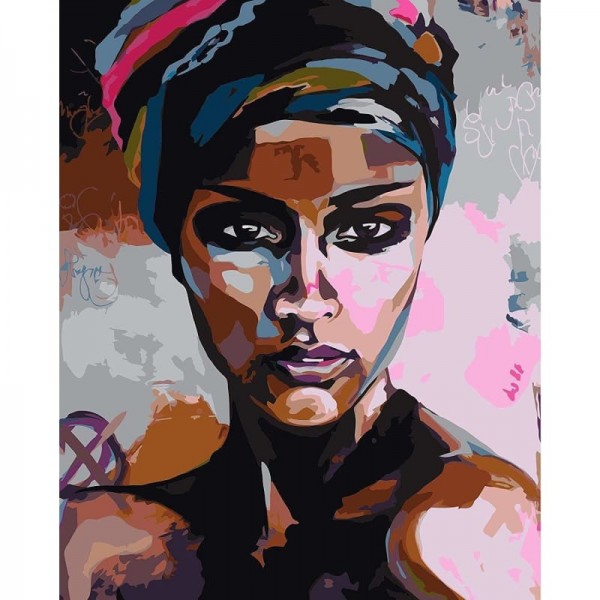African Woman Portrait Diy Paint By Numbers Kits
