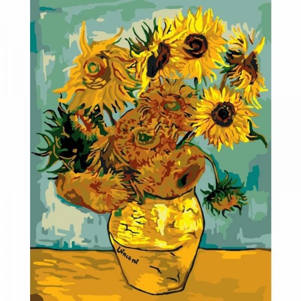 Van Gogh Sunflower Diy Paint By Numbers Kits