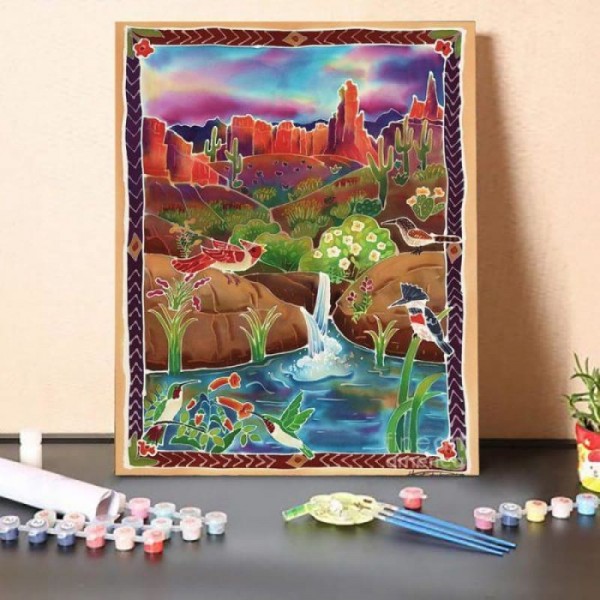 Paint by Numbers Kit-Desert Oasis